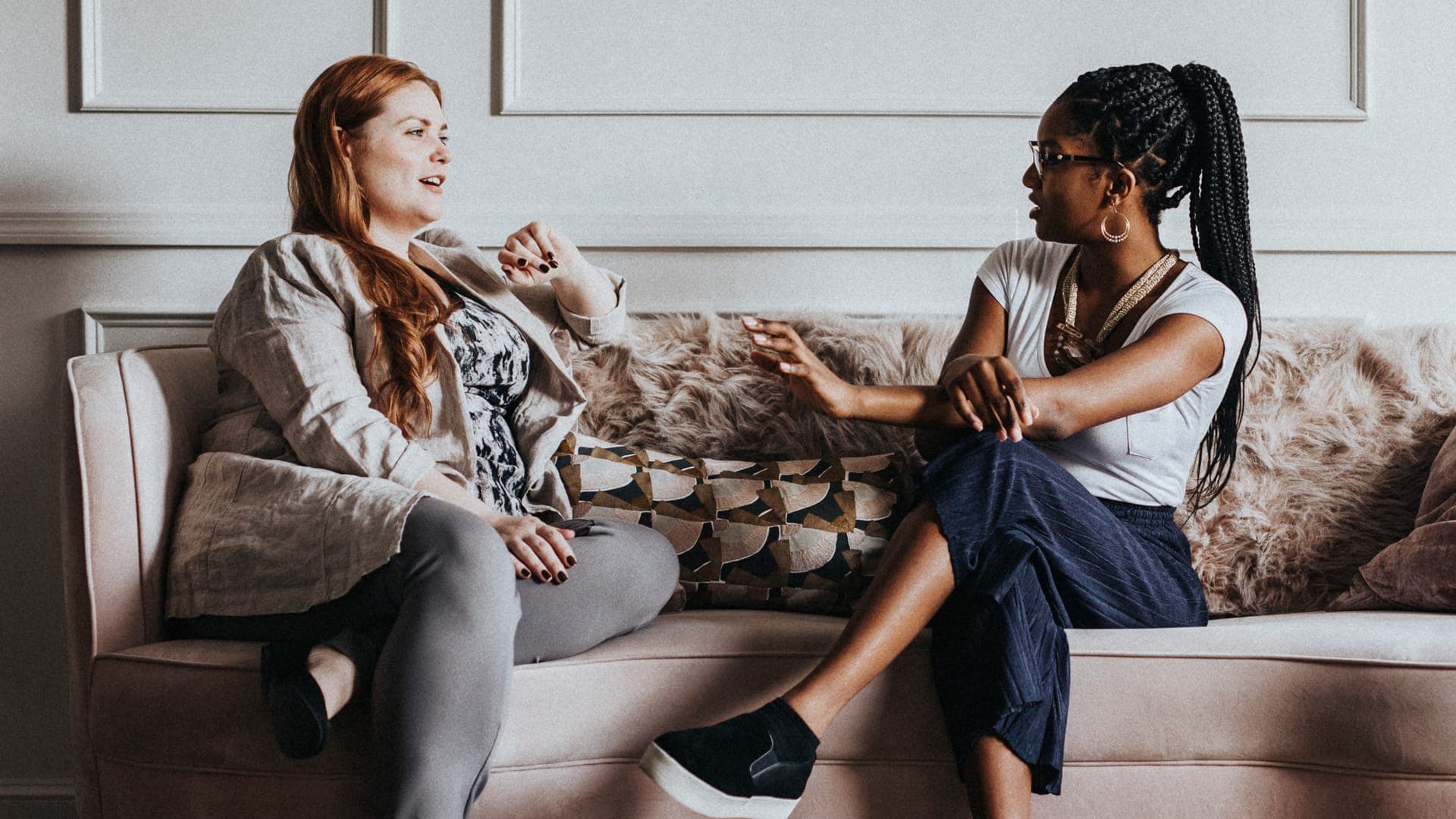 Therapist and client in session